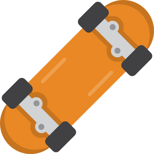 skateboard Generic color fill icoon