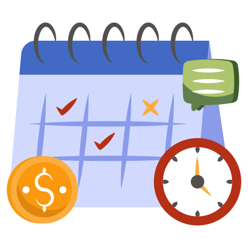 Time table Generic color fill icon