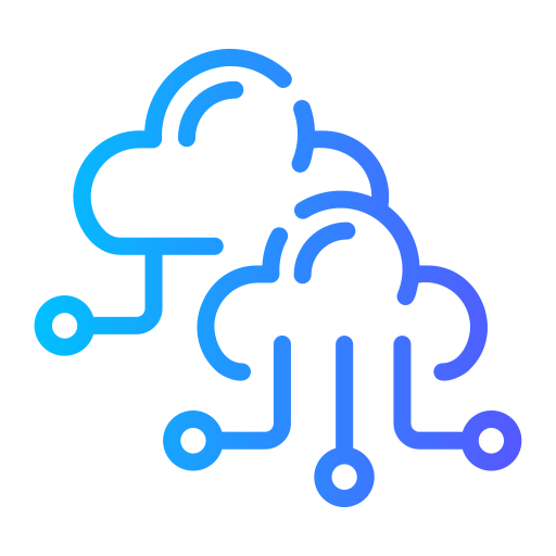 Cloud service Generic gradient outline icon