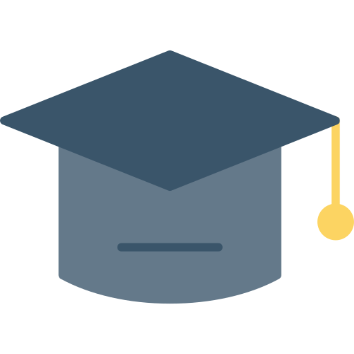 Mortarboard Generic color fill icon