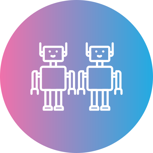 robots Generic gradient fill icoon