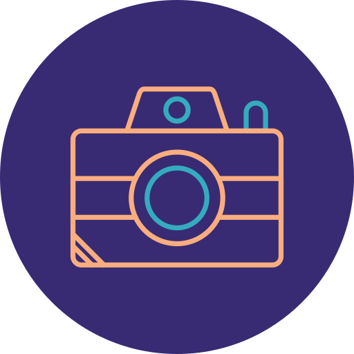 cámara fotográfica Generic color outline icono
