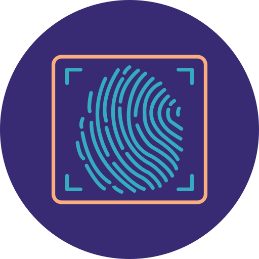 Fingerprint Generic color outline icon