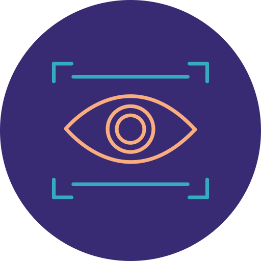 Сканирование глаз Generic color outline иконка