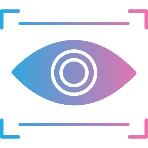 Eye scan Generic gradient fill icon