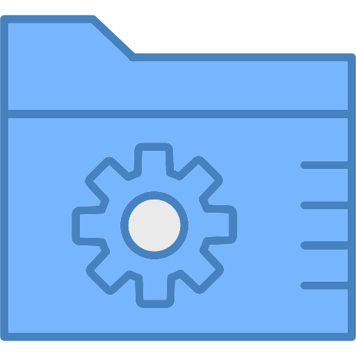 ordner Generic color lineal-color icon