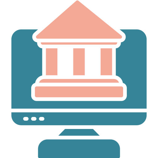Online court Generic color fill icon