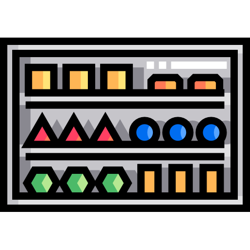 półka Detailed Straight Lineal color ikona