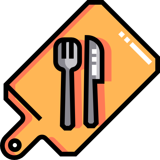 cuchillería Detailed Straight Lineal color icono