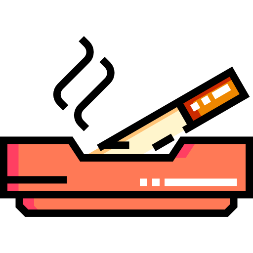 aschenbecher Detailed Straight Lineal color icon