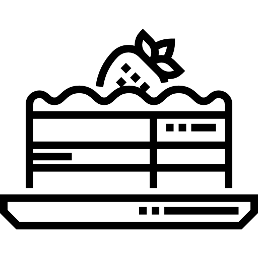torta Detailed Straight Lineal icona