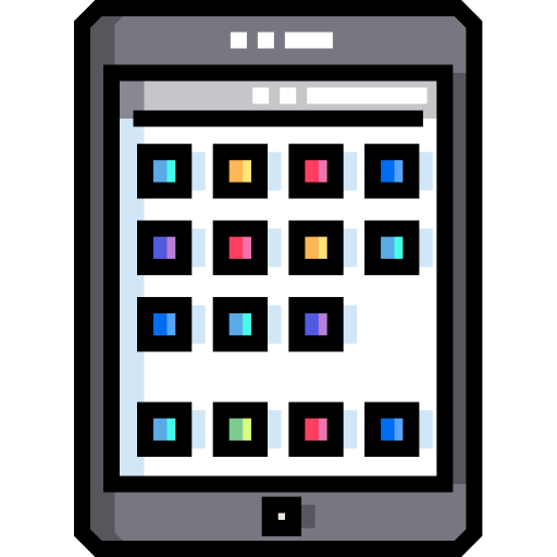 tablette Detailed Straight Lineal color icon