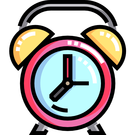 Clock Detailed Straight Lineal color icon