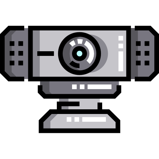 cámara web Detailed Straight Lineal color icono