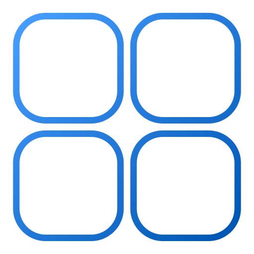 szuflada aplikacji Generic gradient outline ikona