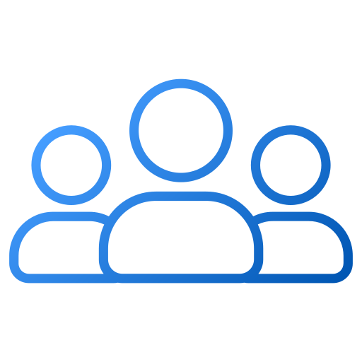 Group of people Generic gradient outline icon