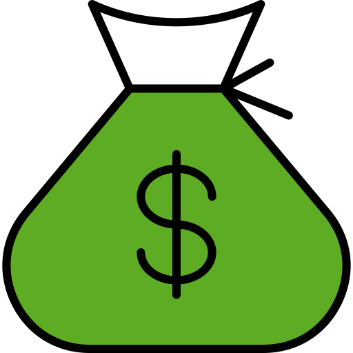 돈 가방 Generic color lineal-color icon