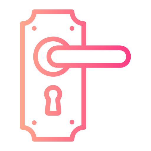 Door lock Generic gradient outline icon