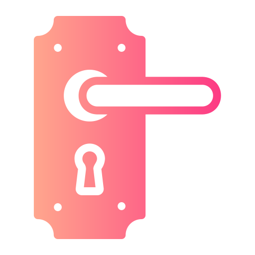 Door lock Generic gradient fill icon