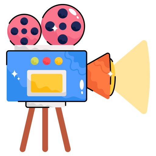 Movie camera Generic color lineal-color icon