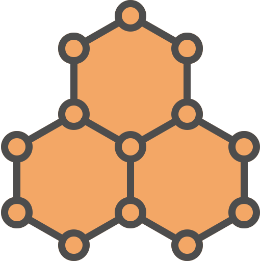 hexagonal Generic color lineal-color Ícone