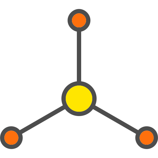 Молекула Generic color lineal-color иконка