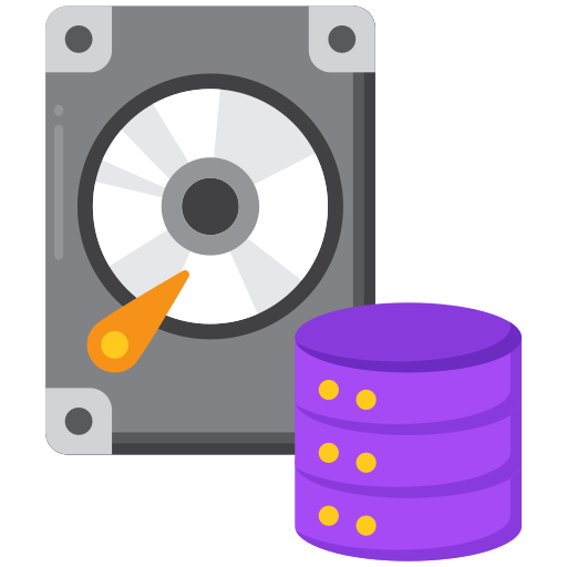 Data storage Generic color fill icon