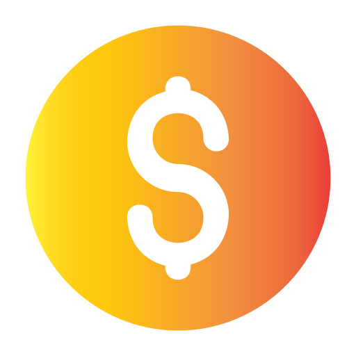 米ドル Generic gradient fill icon