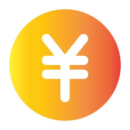 yen japonais Generic gradient fill Icône