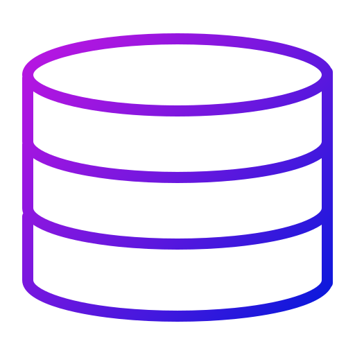 데이터 Generic gradient outline icon