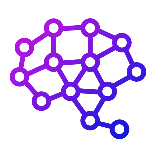 Neural network Generic gradient outline icon