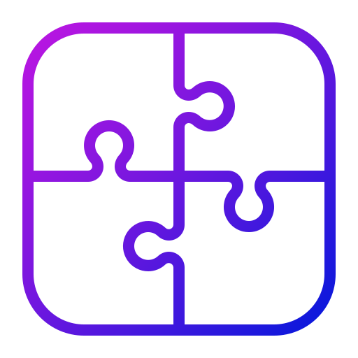 Puzzle pieces Generic gradient outline icon