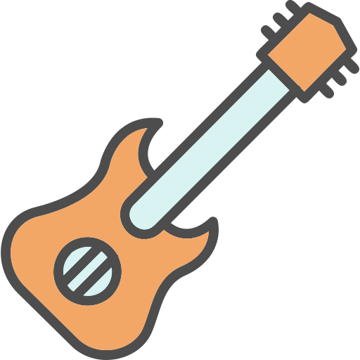 Guitar Generic color lineal-color icon