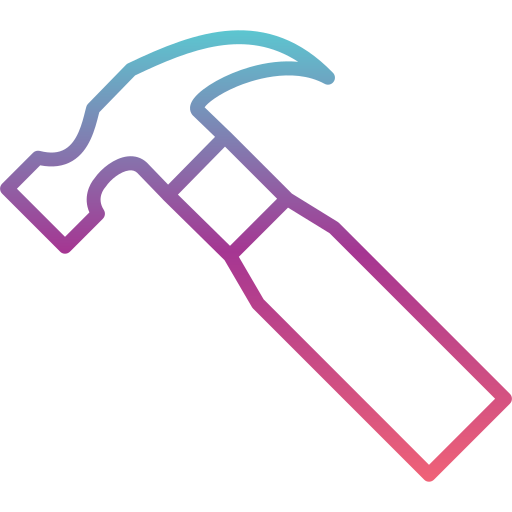 Hammer Generic gradient outline icon