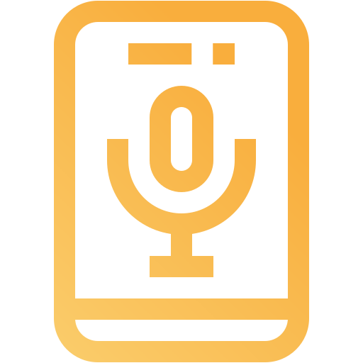 mikrofon Generic gradient outline ikona