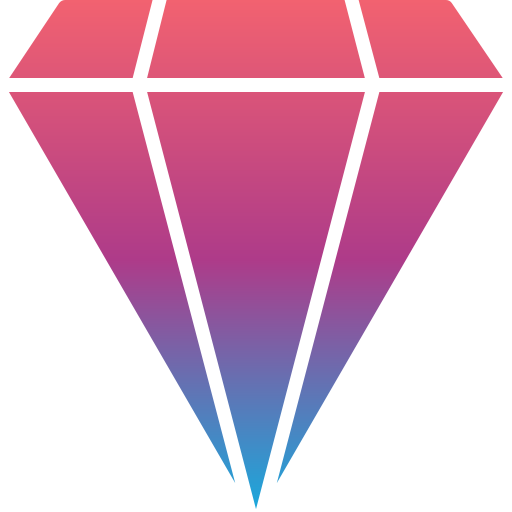 Diamond Generic gradient fill icon