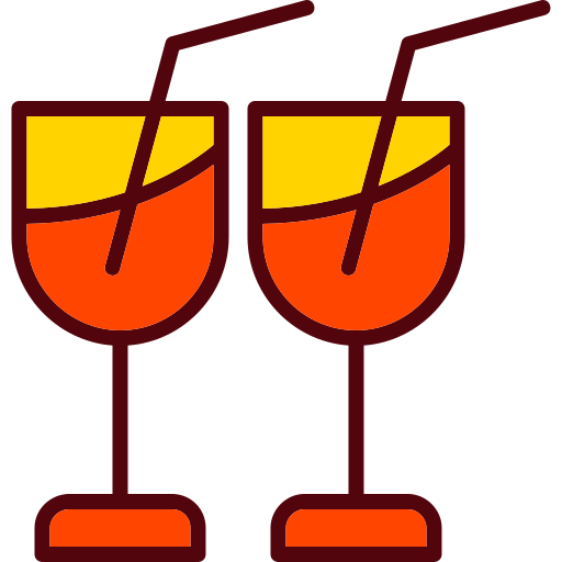 Бокал для вина Generic color lineal-color иконка