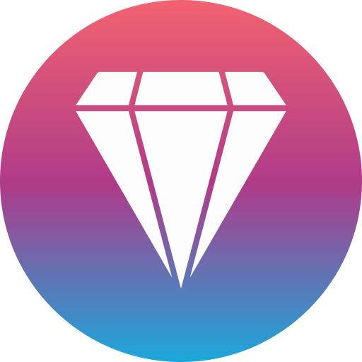 Diamond Generic gradient fill icon