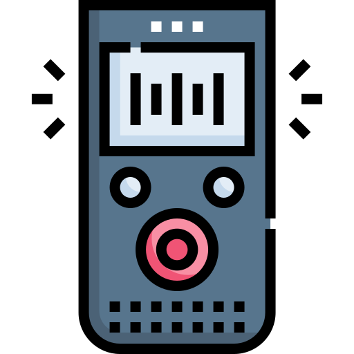 gravador de voz Detailed Straight Lineal color Ícone