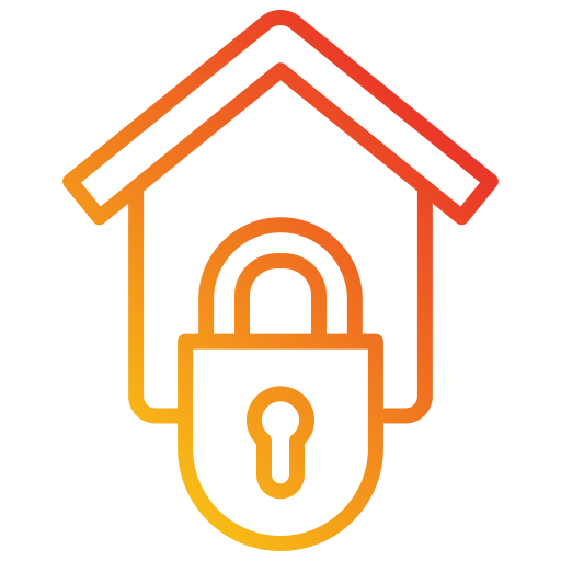 huis beveiliging Generic gradient outline icoon