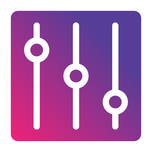Equalizer Generic gradient fill icon