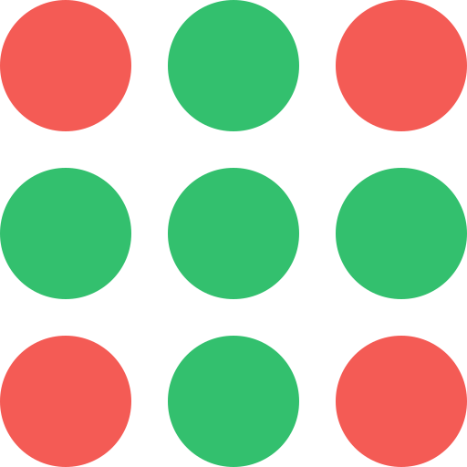 cirkel raster Generic color fill icoon