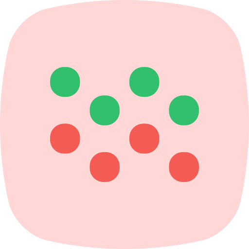 Circle grid Generic color fill icon