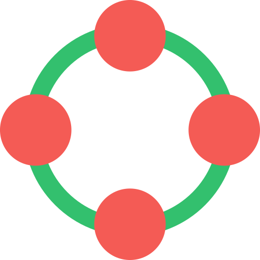 cirkel raster Generic color fill icoon