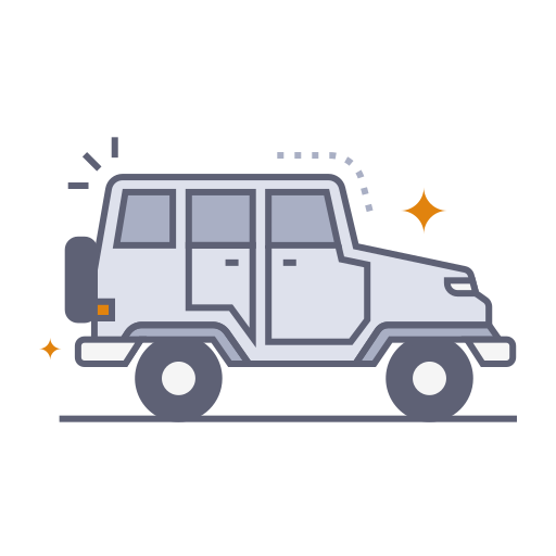 jeep Generic gradient lineal-color ikona