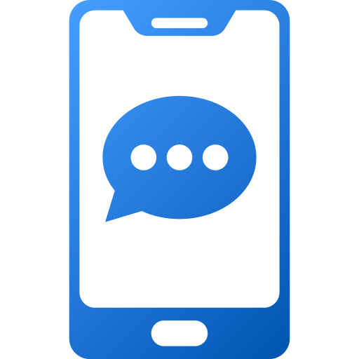 Phone message Generic gradient fill icon