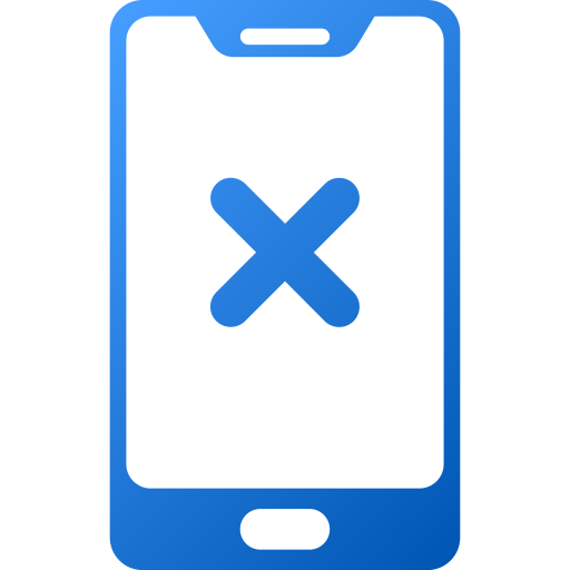 Delete phone Generic gradient fill icon