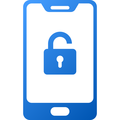 Lock phone Generic gradient fill icon