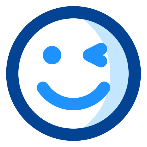 Winking Generic color lineal-color icon
