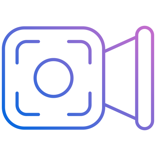 videocamera Generic gradient outline icoon